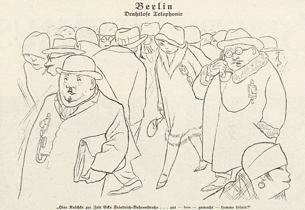 Historic wireless telephony illustration